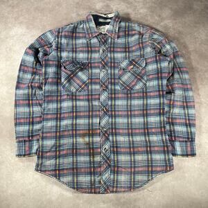 90’s VTG Northwest Territory Distressed Button Down Medium